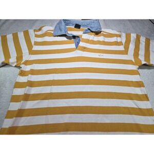 Paul & Shark Yachting Polo Shirt Medium Made In Italy Striped Nautical Shark...